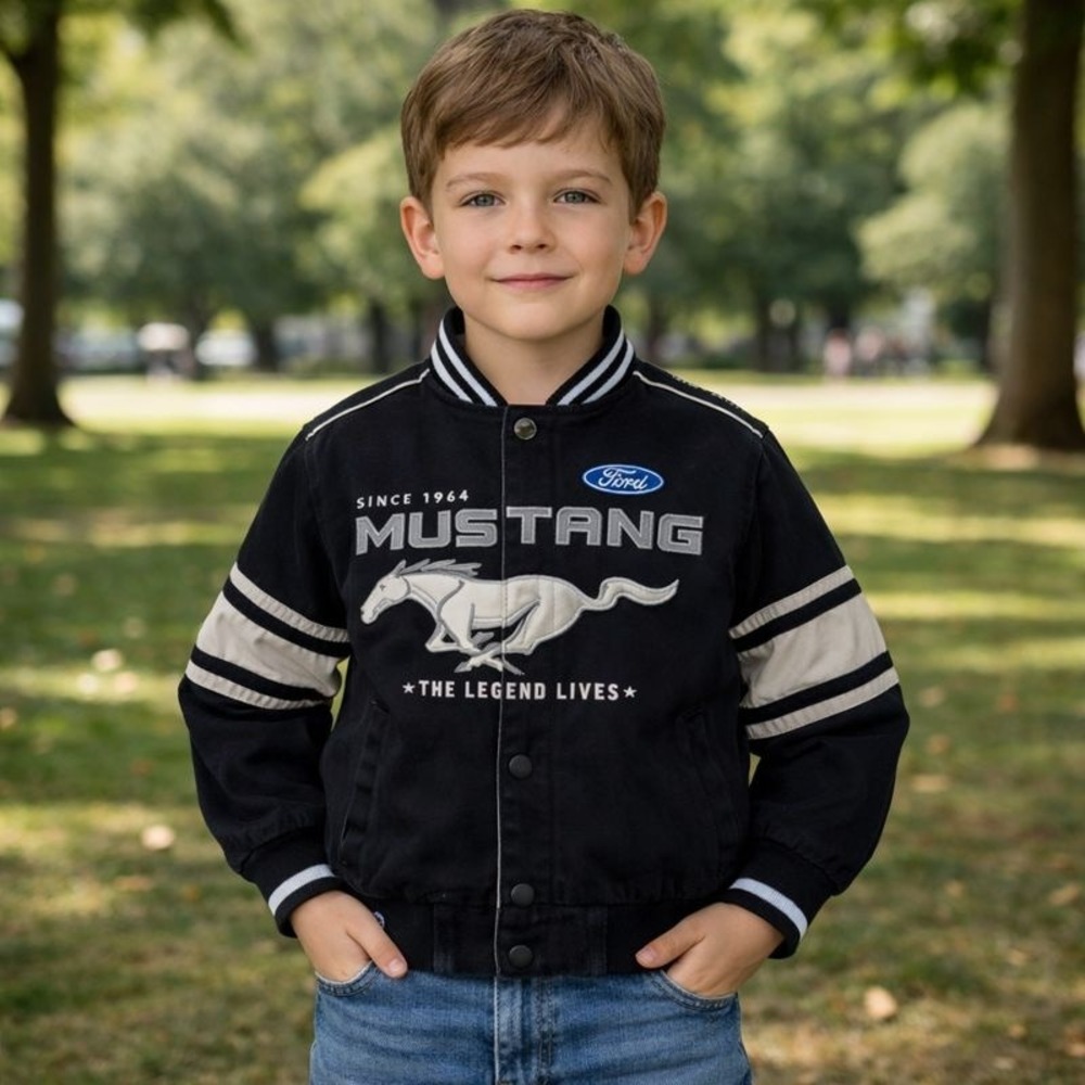 Ford Mustang Jacket‎ Black Size 7